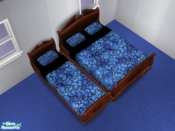 Sims 2 — Blue Sky Black Lace by TSR Archive — unusual combination for your unusual sim