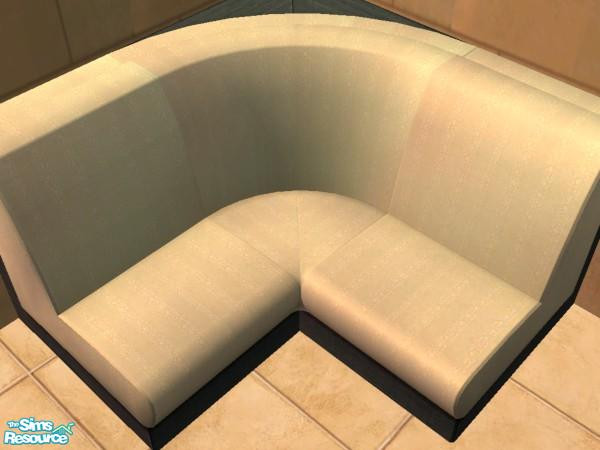 Sims 2 — Pharaoh's Restaurant - Dining - Booth by luvs10s — Pale Golden fabric for Maxis Jacuster's Last Stand Sectional