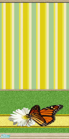 Sims 2 — Summer Butterfly by Lorah — Cute in the kitchen and children's room.
