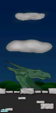 Sims 2 — The Black Royals - Wallpaper (dragon) by Morganthe — 