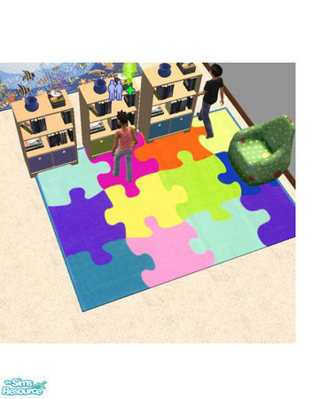 Sims 2 — Sim Community Preschool - Puzzle Rug by agaliha5 — 
