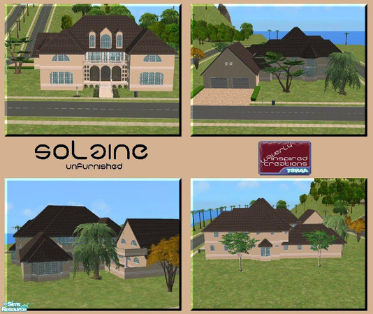Sims 2 — Solaine by Waverly — "Classy and chic, with fashionable curves in all the right places, this French manor