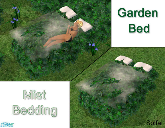 Sims 2 — Garden Dream Mist bedding by solfal — Sleep covered with this animated mist. Use this with my garden bed. Looks
