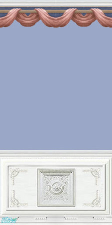 Sims 2 — Marcy 6 - gm by gatomurphy — Custom paper with white wainscoting. See coordinating papers. TSRAA