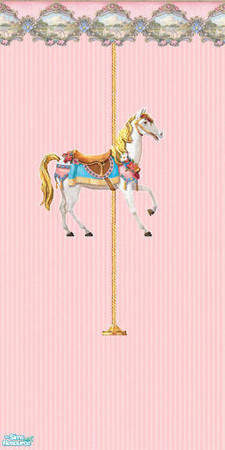 Sims 2 — TL - Kids Walls - Carousel - Wall 4 by TabbyLou — Fourth wall in Carousel group in Kids Wall sets. Use in