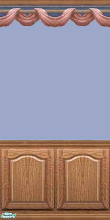 Sims 2 — Marcy 4 - gm by gatomurphy — Custom paper with oak wainscoting. See coordinating papers. TSRAA