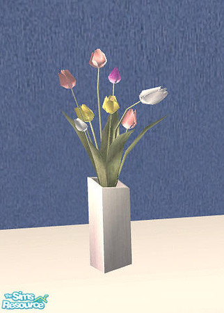 Sims 2 — Maya Kitchen - Tulips Mixed colors by Bitzybus — *recolor* You need the mesh file.