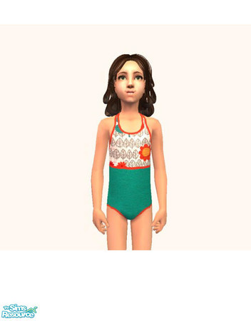 Sims 2 — Girl's Summer 06 Bathing Suits - teal by agaliha5 — 