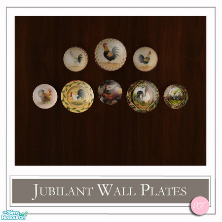 Sims 2 — Jubilant Wall Plates Farm by DOT — Jubilant Wall Plates Farm. Sims 2 by DOT of The Sims Resource.