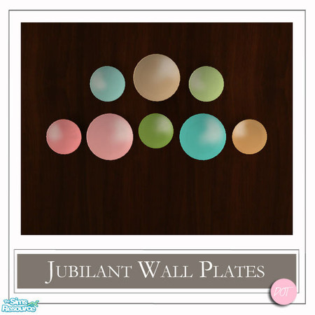 Sims 2 — Jubilant Wall Plates Colors by DOT — Jubilant Wall Plates Colors. Sims 2 by DOT of The Sims Resource.