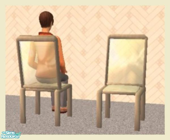 Sims 2 — Alena Dining Room - Chair by NewSimSimGirl — Part of a small set with table and matching chairs plus a vase, to