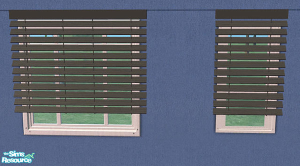 Sims 2 — Maya Kitchen - Black Blinds by Bitzybus — *recolor* requires mesh file