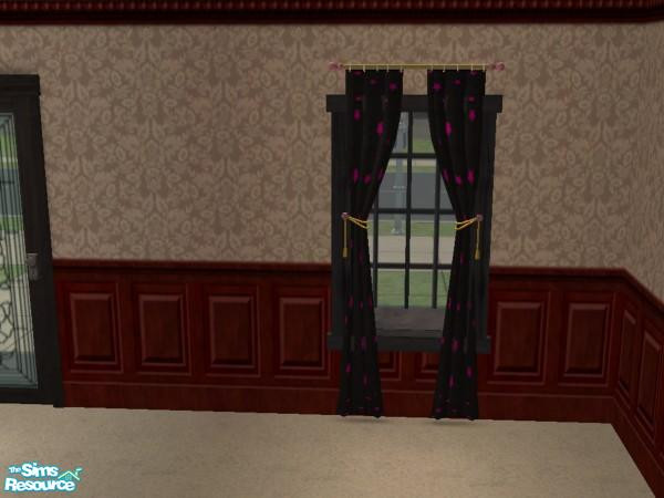 Sims 2 — Starstruck Set - Individual Item by Gothachu — Starstruck curtains complete the set.