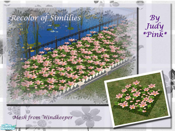 Sims 2 — Judy Simlilies Recolor - Pink by judyhugsnoopy — Recolor of "Windkeeper Simlilies" Hope you like it :D