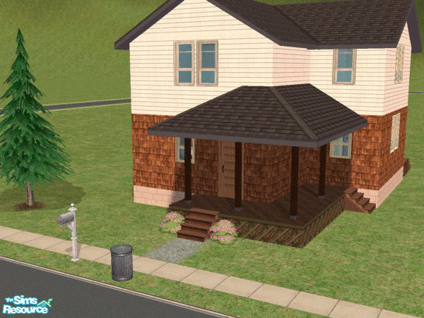 Sims 2 — Sears Modern Home No. 115 by h3psibah — A Sears, Roebuck & Co mail-order home from the 1910s, usable as a