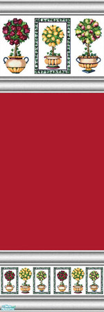 Sims 2 — The Lemon Tree Collection - Red by dancbauer — Wallcoverings by Danielle