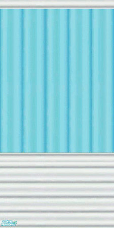 Sims 2 — Light Blue Trailer Siding 2 by AmberDiceless — Light blue house trailer siding with white trim. 