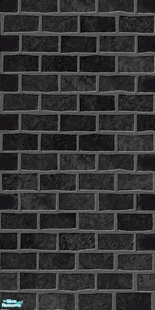 Sims 2 — black bricks wall by juttaponath — Please do not reupload.