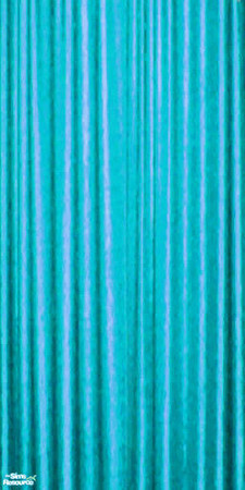 Sims 2 — Raver Kerrtains - Teal by simnamedchris — Here's a Teal Raver Kerrtain. They're Maxis recolors, perfect for