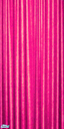 Sims 2 — Raver Kerrtains - Pink by simnamedchris — Here's a Pink Raver Kerrtain. They're Maxis recolors, perfect for