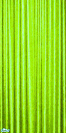 Sims 2 — Raver Kerrtains - Lime by simnamedchris — Here's a Lime Raver Kerrtain. They're Maxis recolors, perfect for