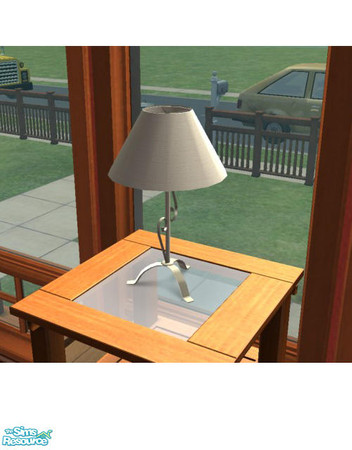 Sims 2 — Cheap Lamp Recolors - Plain White by agaliha5 — this lamp will match everything!