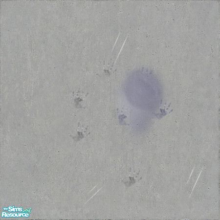 Sims 2 — Sids Hand print Cement Flooring by DOT — Sids Hand print Cement Flooring Out of The Box Lamp, Little Sim