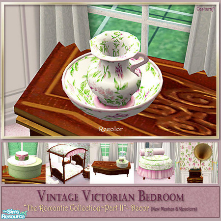 Sims 2 — Victorian Bedroom Decor - Pitcher Recol by Cashcraft — Decorative and furniture pieces for the Vintage Victorian
