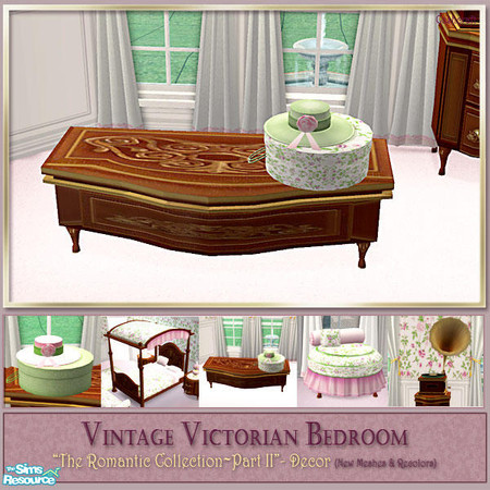 Sims 2 —  Victorian Bedroom Decor - Blanket Chest by Cashcraft — Decorative and furniture pieces for the Vintage
