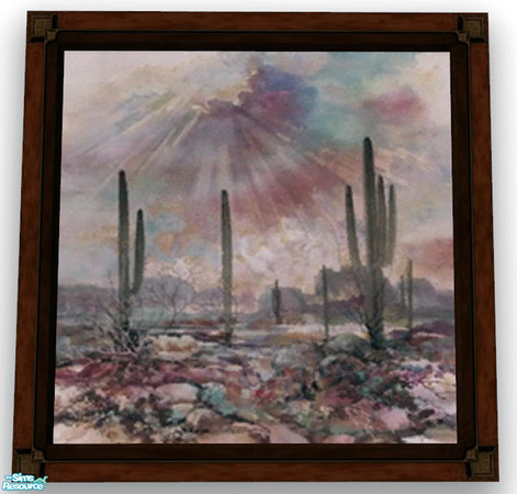 Sims 2 — Adin Shade's Comforting Morn by dancingaphrodite — You can't call it southwestern design unless you have at