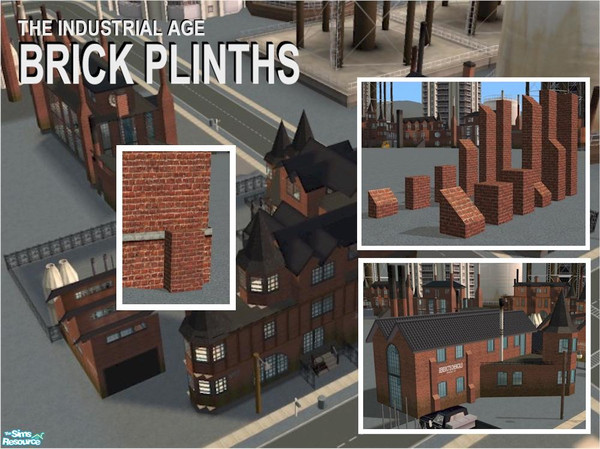 Sims 2 — Higher Foundation Plinth (single) by Cyclonesue — A single-depth brick plinth to add decorative touches to your