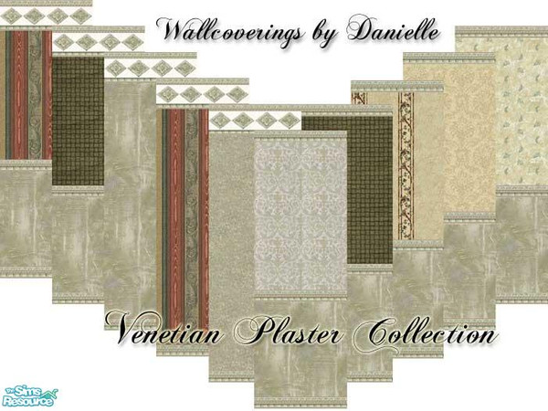 Sims 2 — Venetian Plaster Wall Collection by dancbauer — Wallcoverings by Danielle