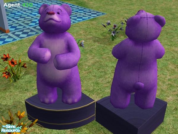 Sims 2 — Juicy Purple Happy Fun Time Bear by Agent420 — This bear is happy, and likes to have fun. This bear is so purple