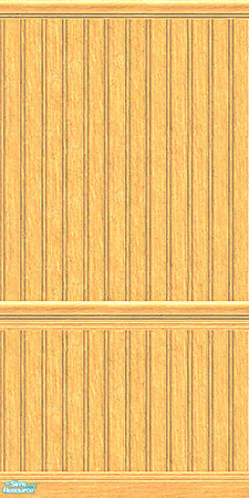 Sims 2 — nm BeadBoard Lgt Gold Chair Rail by Henwen — Beadboard in a golden wood with two floors to match. ~TSRAA~