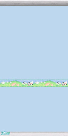 Sims 2 — Countryside Cows - Wall 3 by pegasussims — A wall to go with the Countryside Collection.