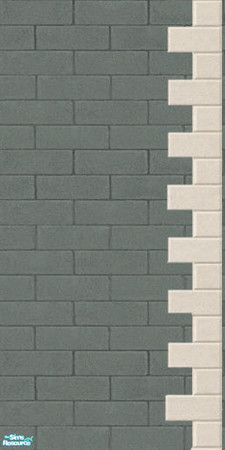 Sims 2 — JJs Grey Green second floor stone right by thesorceress — Made by request, by The Sorceress. Also for Mac