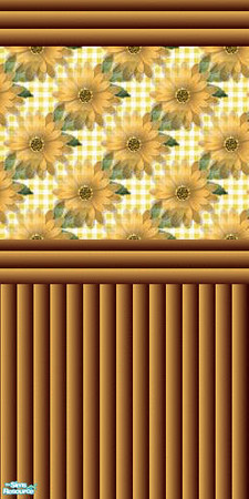 Sims 2 — Daisies in the Bedroom - wall panel by ead425 — 