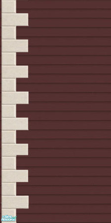 Sims 2 — JJs brown second floor siding left by thesorceress — Made by request by The Sorceress, also for Mac players