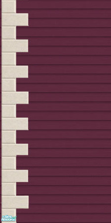 Sims 2 — JJs aubergine second floor siding left by thesorceress — Made by request by The Sorceress, also for Mac players