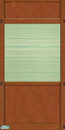 Sims 2 — Wood & Plush - Wall Green by Malitia — 