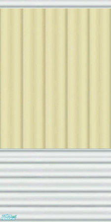 Sims 2 — Pale Yellow Trailer Siding 2 by AmberDiceless — Pale yellow house trailer siding with white trim. 