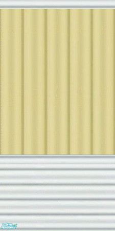 Sims 2 — Yellow Trailer Siding 2 by AmberDiceless — Yellow house trailer siding with white trim.