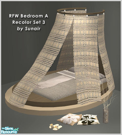 Sims 2 — RFW Bedroom A - Recolor set 3 by Sunair — RFW Bedroom A - Recolor set 3 (darkwood)