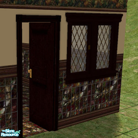 Sims 2 — LJK_Tuscany_Kitchen - Door by ljkane — Matching door with gold handle to "get into" the Tuscany