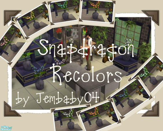 Sims 2 — Snapdragon Bouquet Recolors by jembaby04 — *REQUIRES OFB* Add some diversity to your sims' flower shop: eight