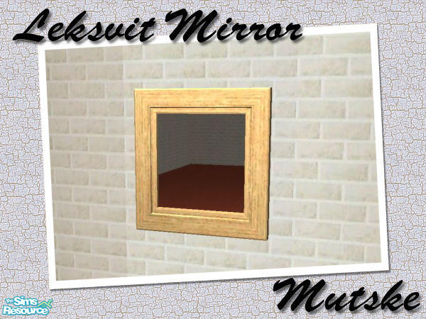 Sims 2 — Leksvit Bedroom - Mirror by Mutske — Leksvit Mirror. This is a recolor. 