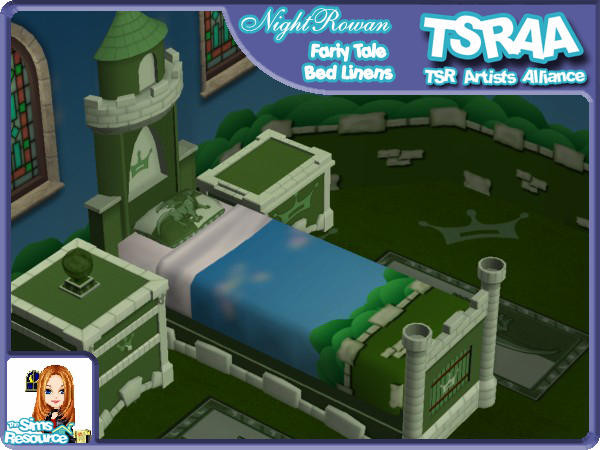 Sims 2 — Fairy Tale Bed Linens - Olive by NightRowan — Can't seem to find the perfect sheets to match your new Fairy Tale