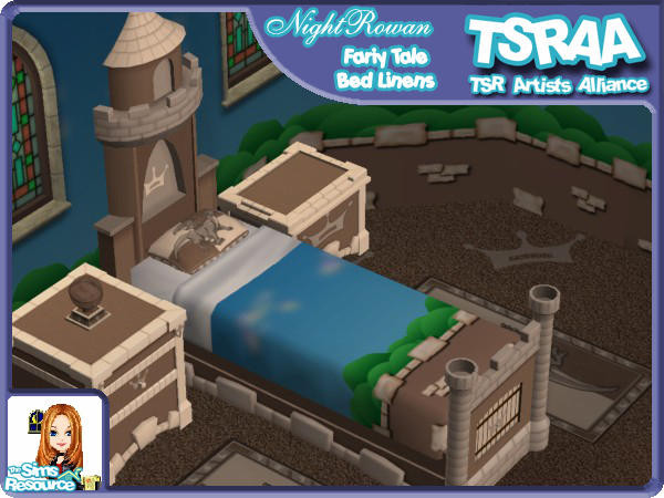 Sims 2 — Fairy Tale Bed Linens - Brown by NightRowan — Can't seem to find the perfect sheets to match your new Fairy Tale