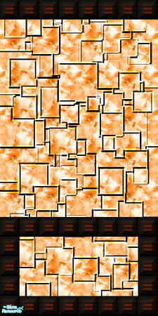 Sims 2 — Orange wall & floor Set - w3 by Ivancica — by Ivana