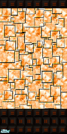 Sims 2 — Orange wall & floor Set - w2 by Ivancica — by Ivana